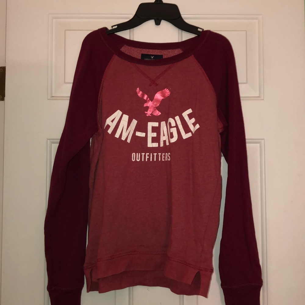 American Eagle sweatshirt.